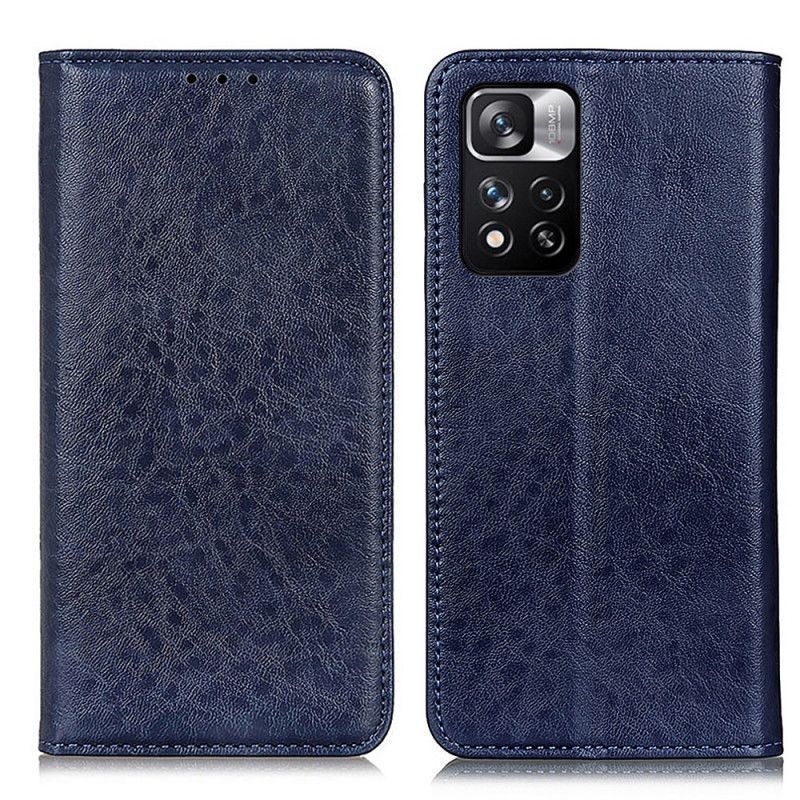 Kožené Pouzdro Folio Na Xiaomi Redmi Note 11 Pro / Note 11 Pro Plus Textura Štípané Kůže