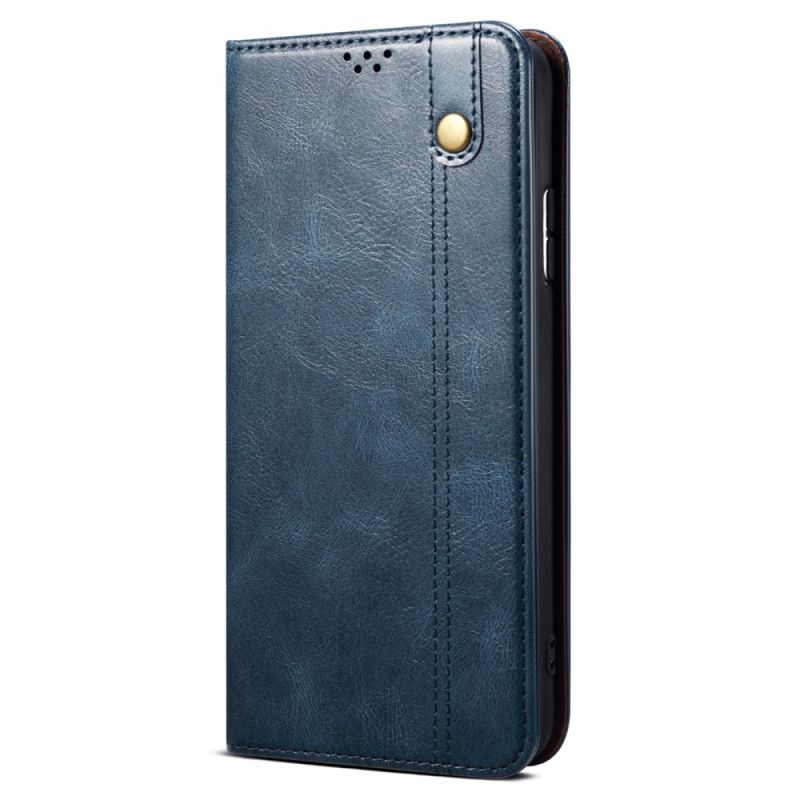 Kožené Pouzdro Folio Na Xiaomi Redmi Note 13 Pro 5g Voskovaná Imitace Kůže