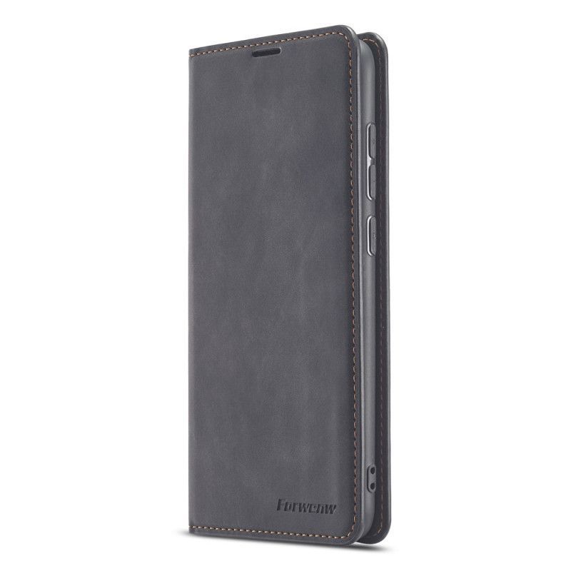 Kožené Pouzdro Folio Na Xiaomi Redmi Note 9 Forwenw Kožený Efekt