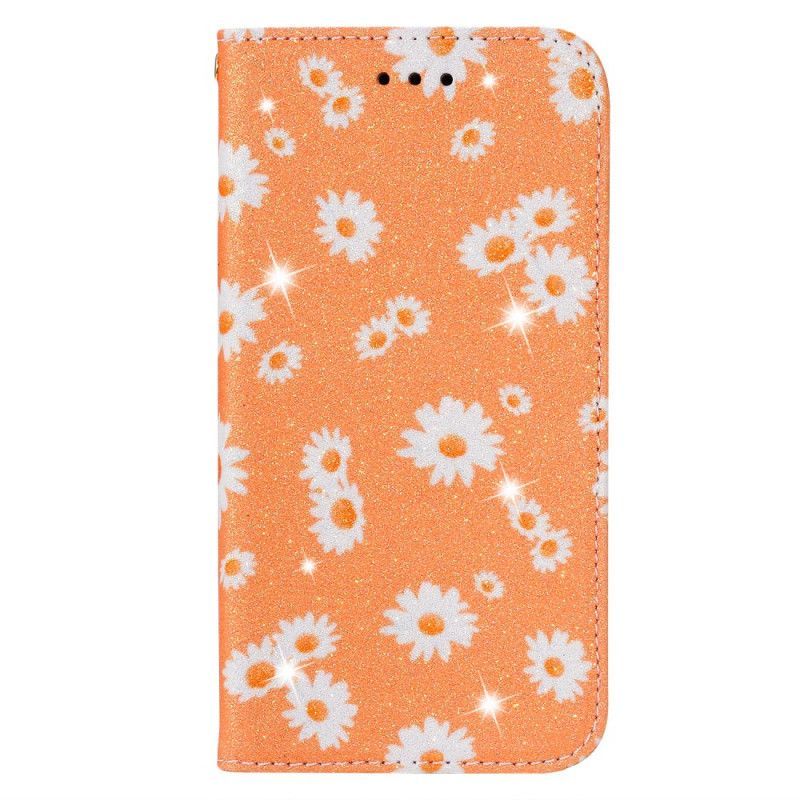 Kožené Pouzdro Folio Na Xiaomi Redmi Note 9 Sedmikrásky