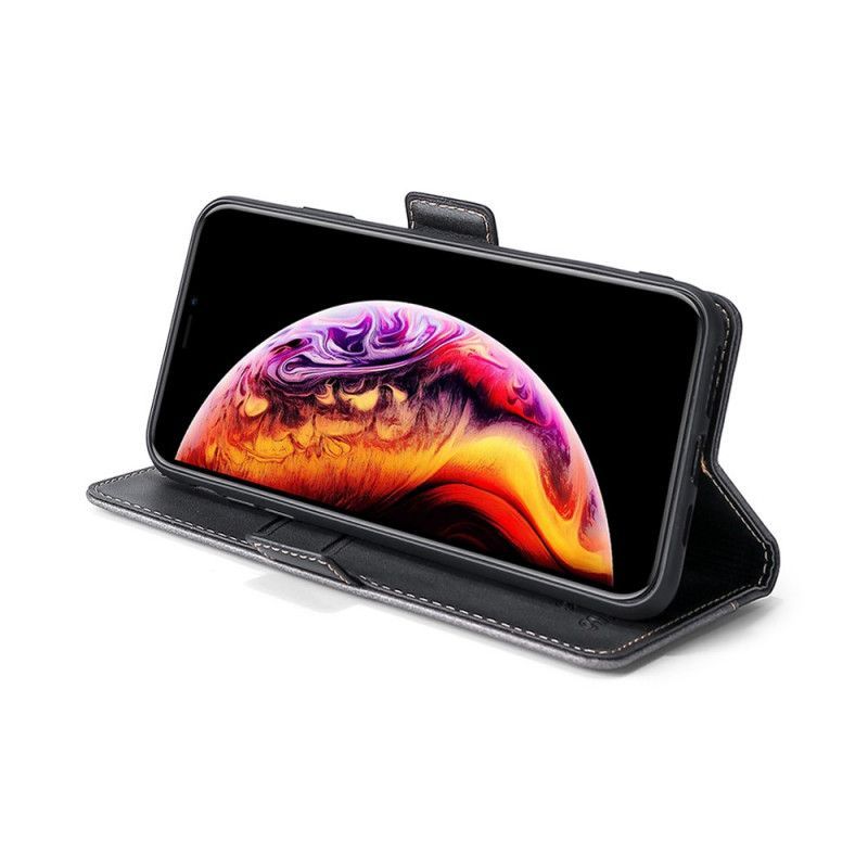 Kožené Pouzdro Folio Poco X3 Dvoubarevný Kožený Styl