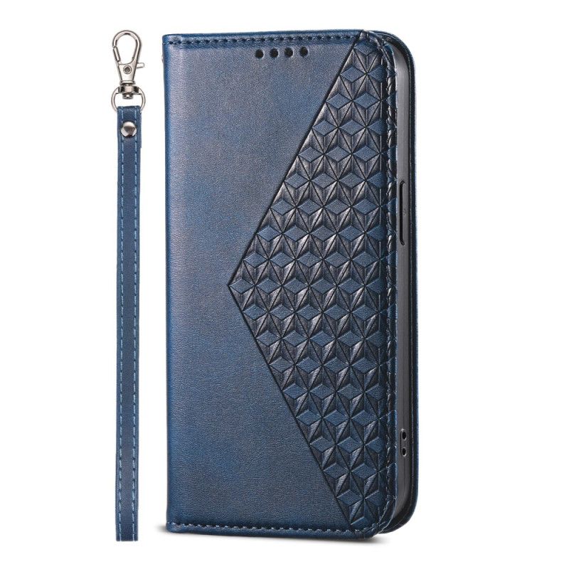 Kožené Pouzdro Folio Xiaomi 14 Pro 3d Diamanty S Páskem