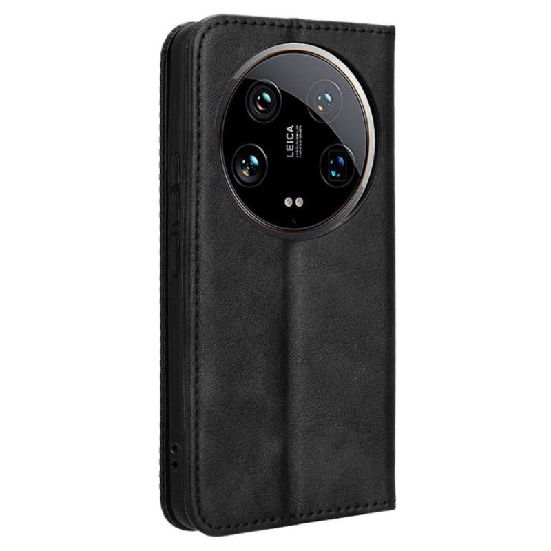 Kožené Pouzdro Folio Xiaomi 14 Ultra Ročník