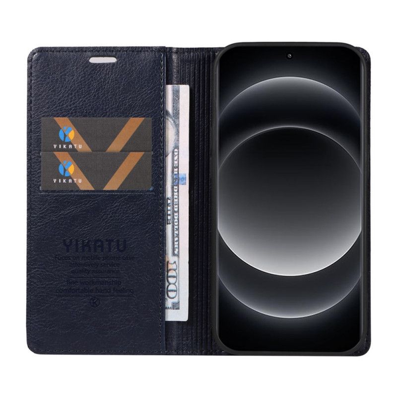 Kožené Pouzdro Folio Xiaomi 14 Ultra Vintage Styl Yikatu