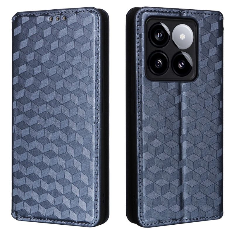 Kožené Pouzdro Folio Xiaomi 14t 3d Kostky