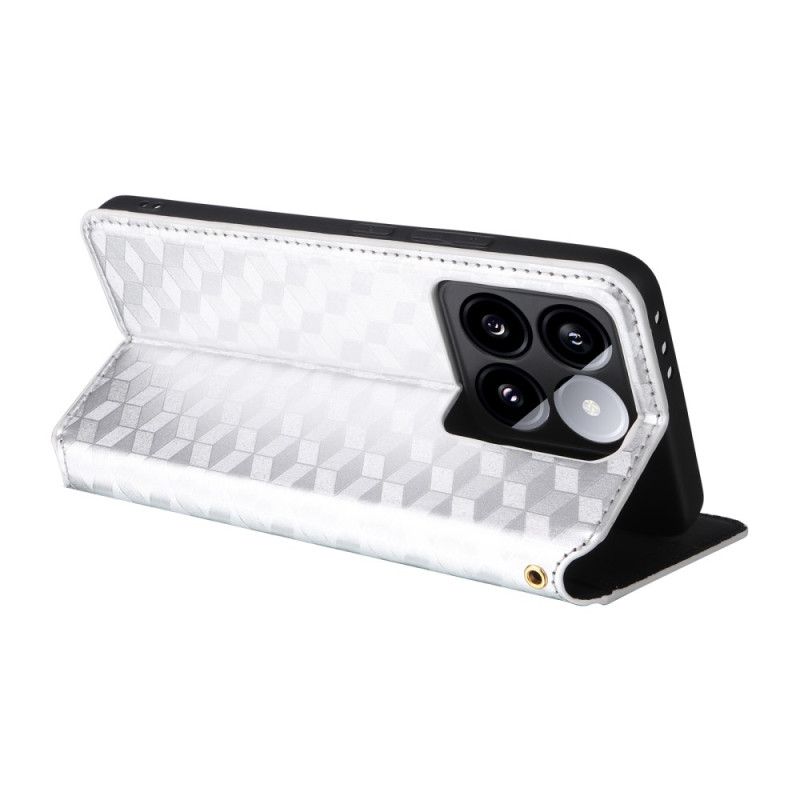 Kožené Pouzdro Folio Xiaomi 14t 3d Kostky