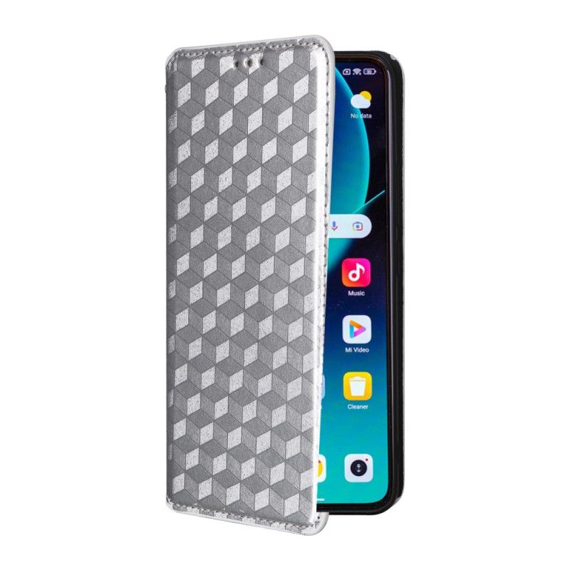 Kožené Pouzdro Folio Xiaomi 14t 3d Kostky