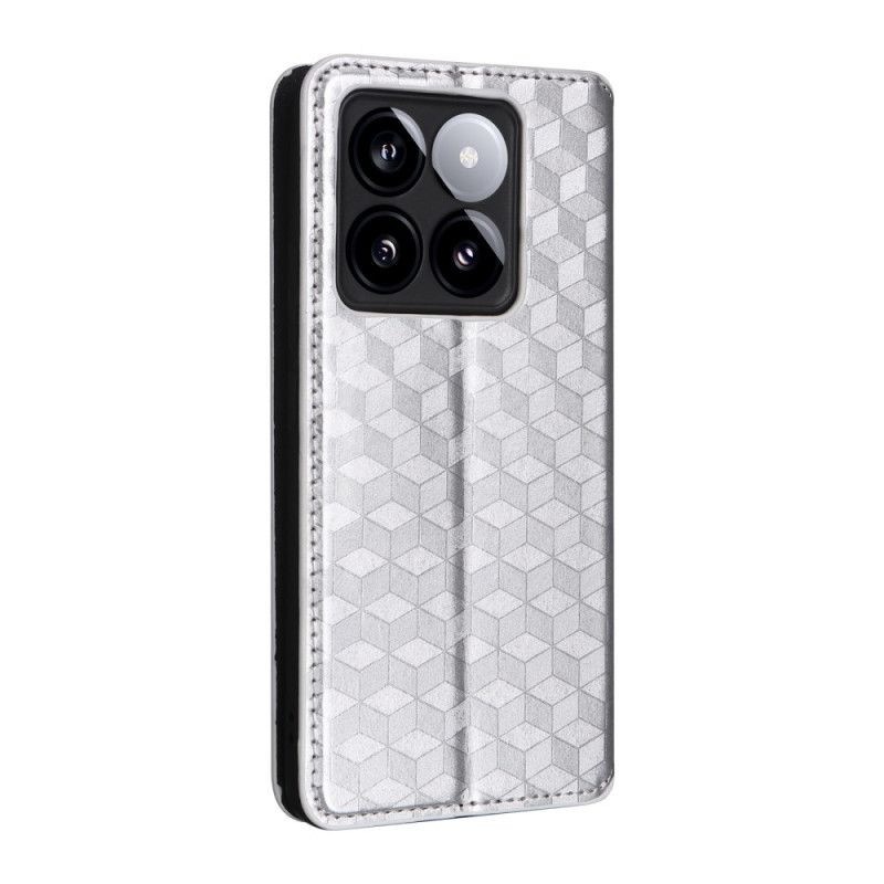 Kožené Pouzdro Folio Xiaomi 14t 3d Kostky