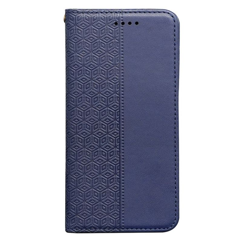 Kožené Pouzdro Folio Xiaomi 14t Kostkovaný Vzor
