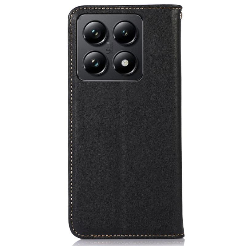 Kožené Pouzdro Folio Xiaomi 14t Pro Khazneh Kůže