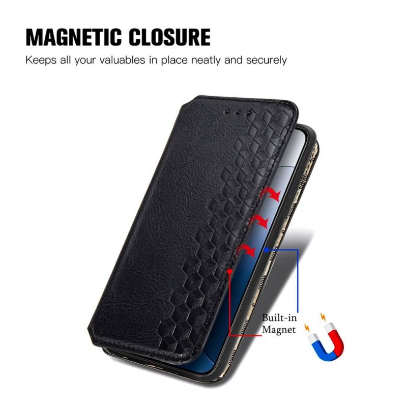 Kožené Pouzdro Folio Xiaomi 14t Vlys S Semišovým Efektem