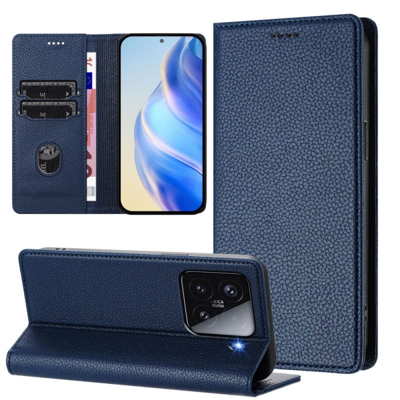 Kožené Pouzdro Folio Xiaomi 15 Kožený Efekt S Rfid Blokováním