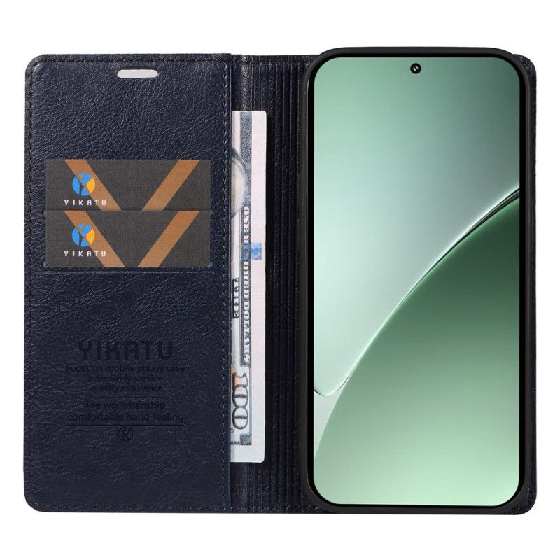 Kožené Pouzdro Folio Xiaomi 15 Pro Yikatu Kožený Efekt