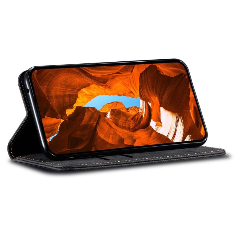 Kožené Pouzdro Folio Xiaomi 15t Džínovina