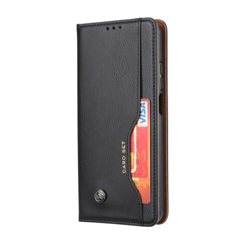 Kožené Pouzdro Folio Xiaomi Mi 10t Lite 5g / Redmi Note 9 Pro 5g Držitel Karty