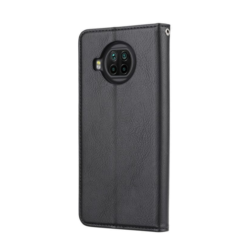 Kožené Pouzdro Folio Xiaomi Mi 10t Lite 5g / Redmi Note 9 Pro 5g Držitel Karty