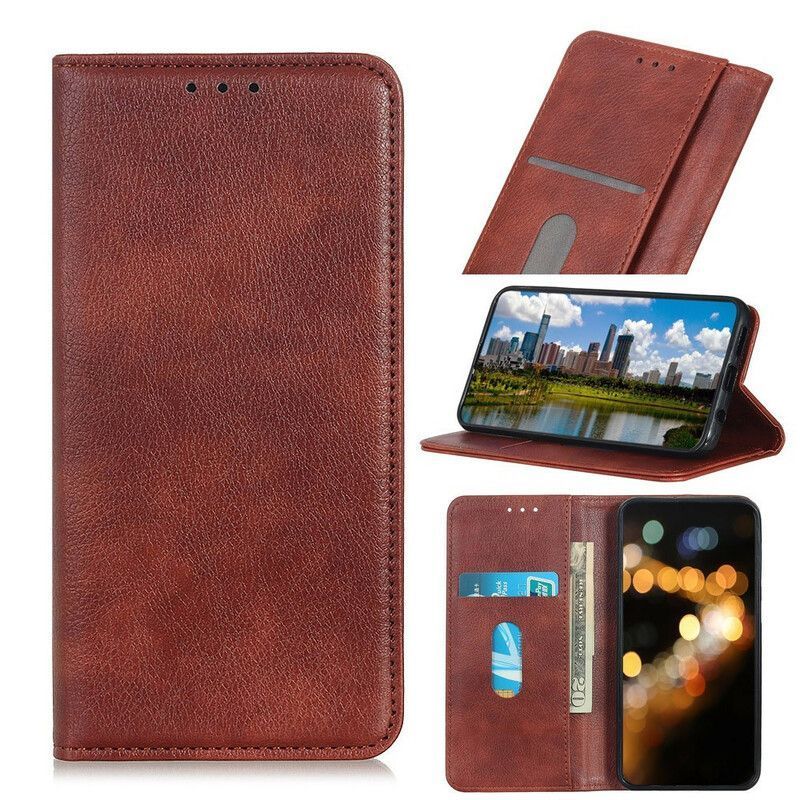 Kožené Pouzdro Folio Xiaomi Redmi 9t Matná Štípenka