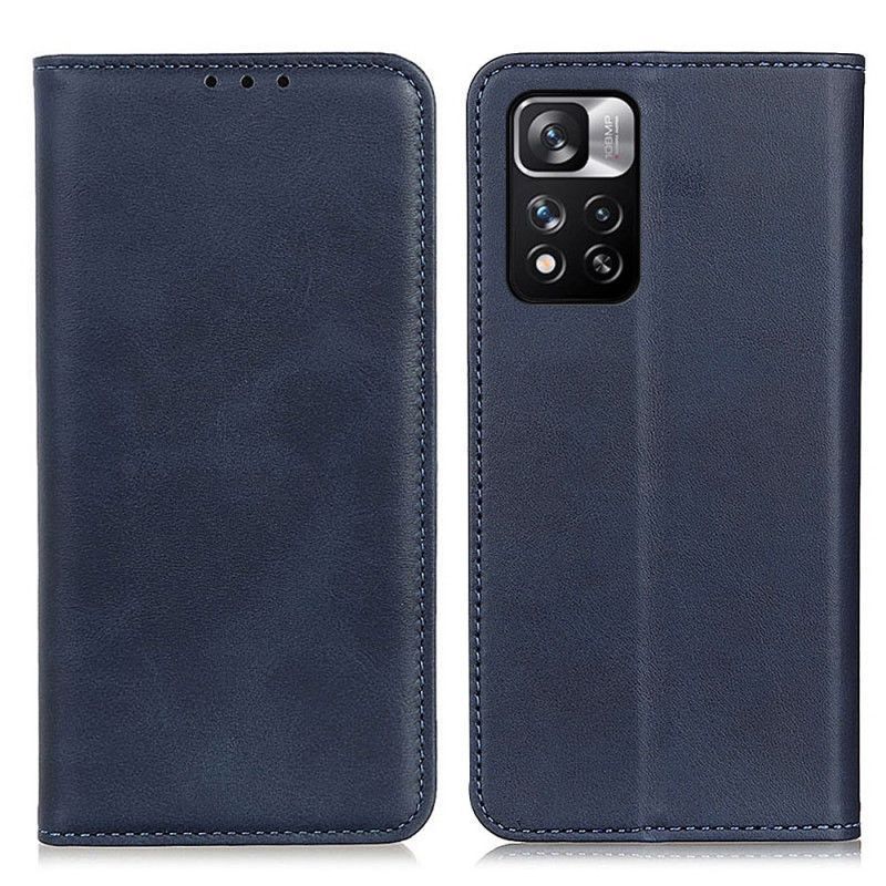 Kožené Pouzdro Folio Xiaomi Redmi Note 11 Pro / Note 11 Pro Plus Štípaná Kůže