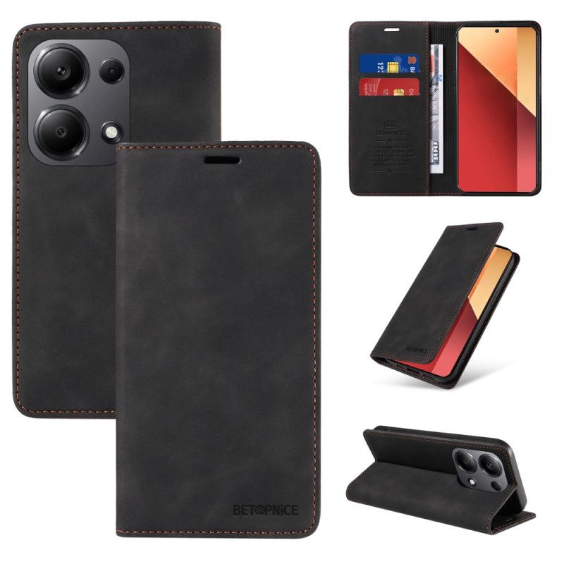 Kožené Pouzdro Folio Xiaomi Redmi Note 13 Pro 4g Betopnice