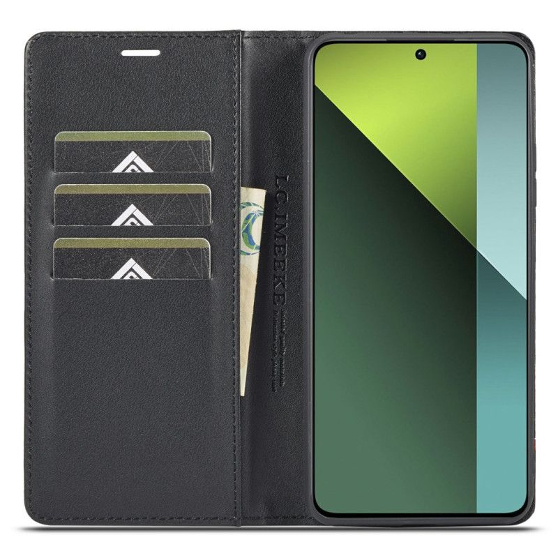 Kožené Pouzdro Folio Xiaomi Redmi Note 13 Pro 4g Uhlíkové Vlákno Lc.imeeke