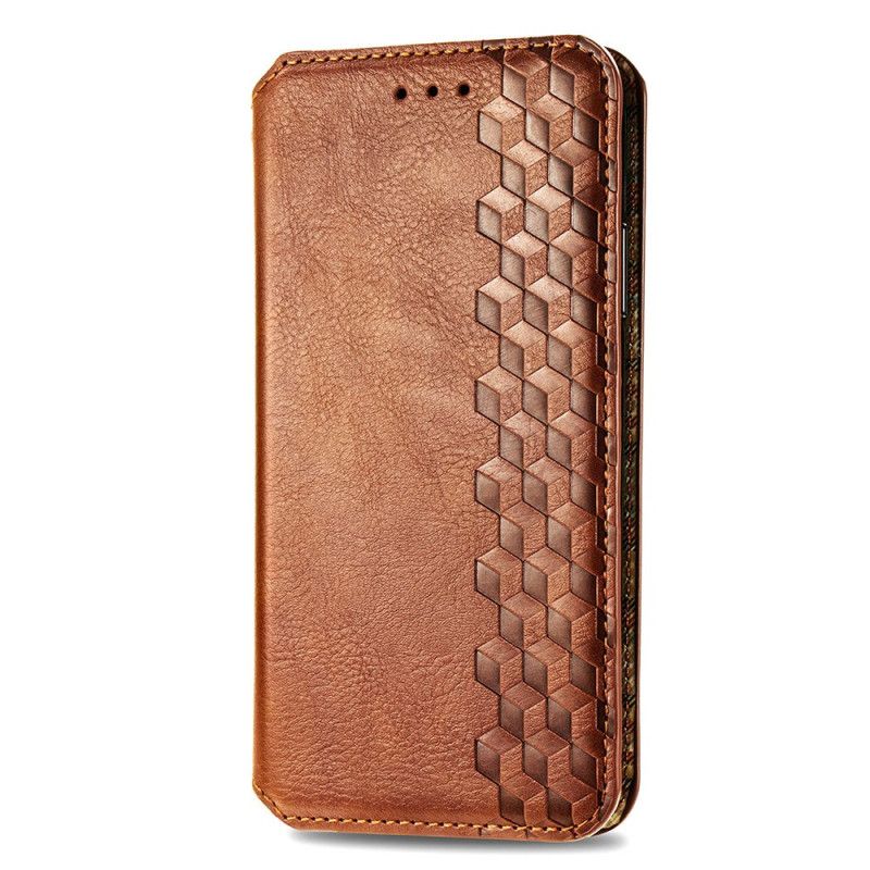 Kožené Pouzdro Folio Xiaomi Redmi Note 13 Pro 5g Vintage 3d Diamanty