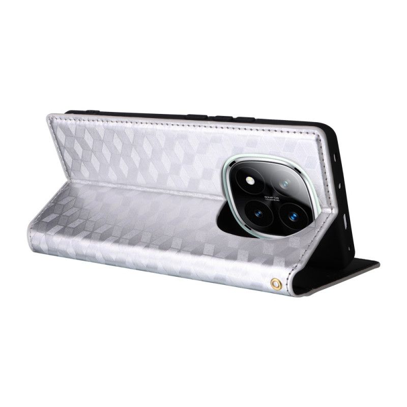 Kožené Pouzdro Folio Xiaomi Redmi Note 14 Pro 4g 3d Diamanty