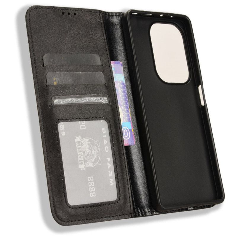 Kožené Pouzdro Folio Xiaomi Redmi Note 14s Vintage Styl