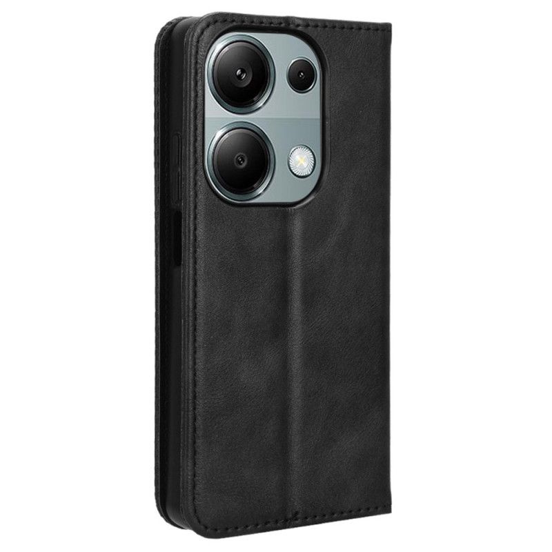 Kožené Pouzdro Folio Xiaomi Redmi Note 14s Vintage Styl