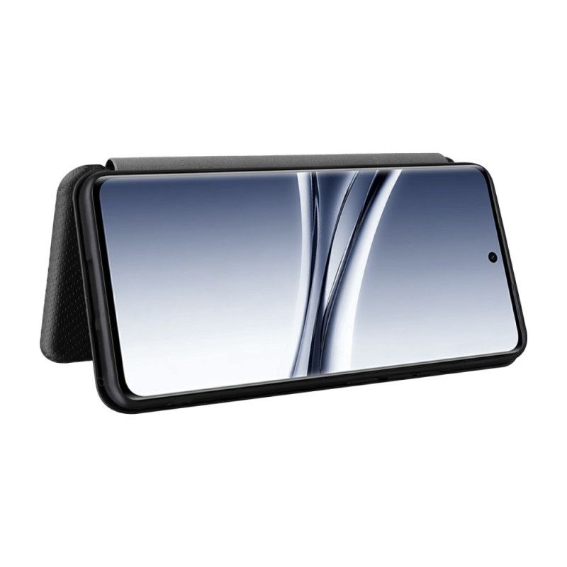 Kožené Pouzdro Folio Xiaomi Redmi Note 15 5g Nárazuvzdorná Textura Z Uhlíkových Vláken