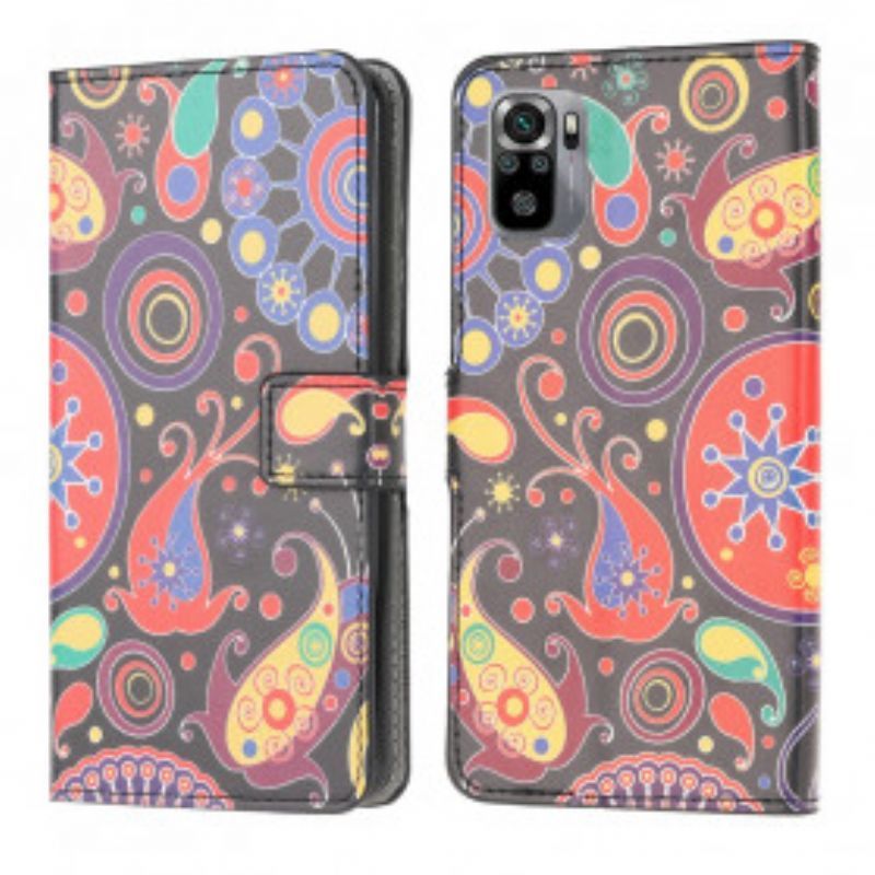 Kožené Pouzdro Na Xiaomi Redmi Note 10 / 10S Galaxy Design