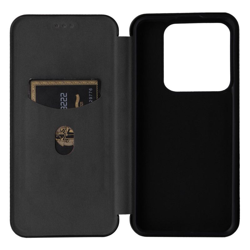 Kožené Pouzdro Xiaomi 14 Pro Kryty Na Mobil Uhlíkové Vlákno