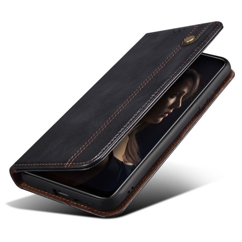 Kožené Pouzdro Xiaomi 14 Pro Kryty Na Mobil Voskovaná Imitace Kůže