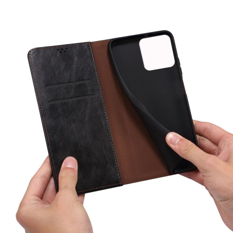 Kožené Pouzdro Xiaomi 14 Pro Kryty Na Mobil Voskovaná Imitace Kůže