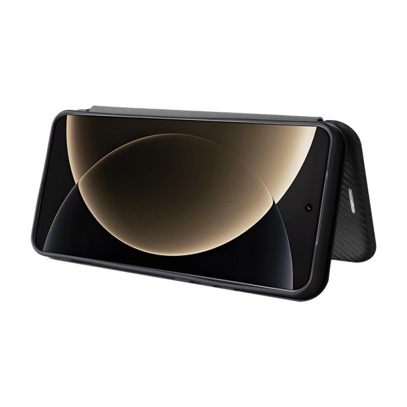 Kožené Pouzdro Xiaomi 15 Ultra Kryty Na Mobil Kartáčované Uhlíkové Vlákno