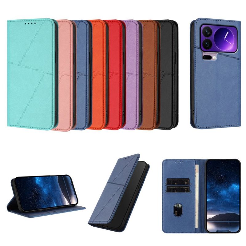 Kožené Pouzdro Xiaomi 17 Pro Liniový Design