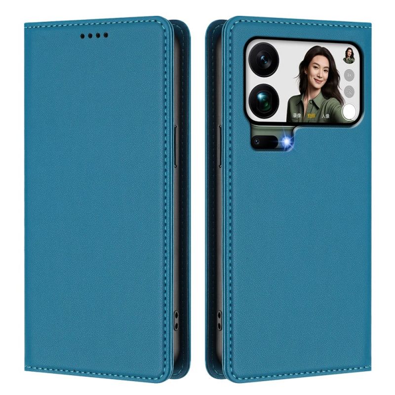 Kožené Pouzdro Xiaomi 17 Pro Max Kryty Na Mobil Magnetické Zapínání A Rfid Ochrana