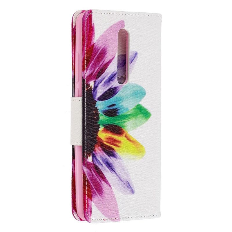 Kožené Pouzdro Xiaomi Mi 9t / Mi 9t Pro Akvarelová Květina