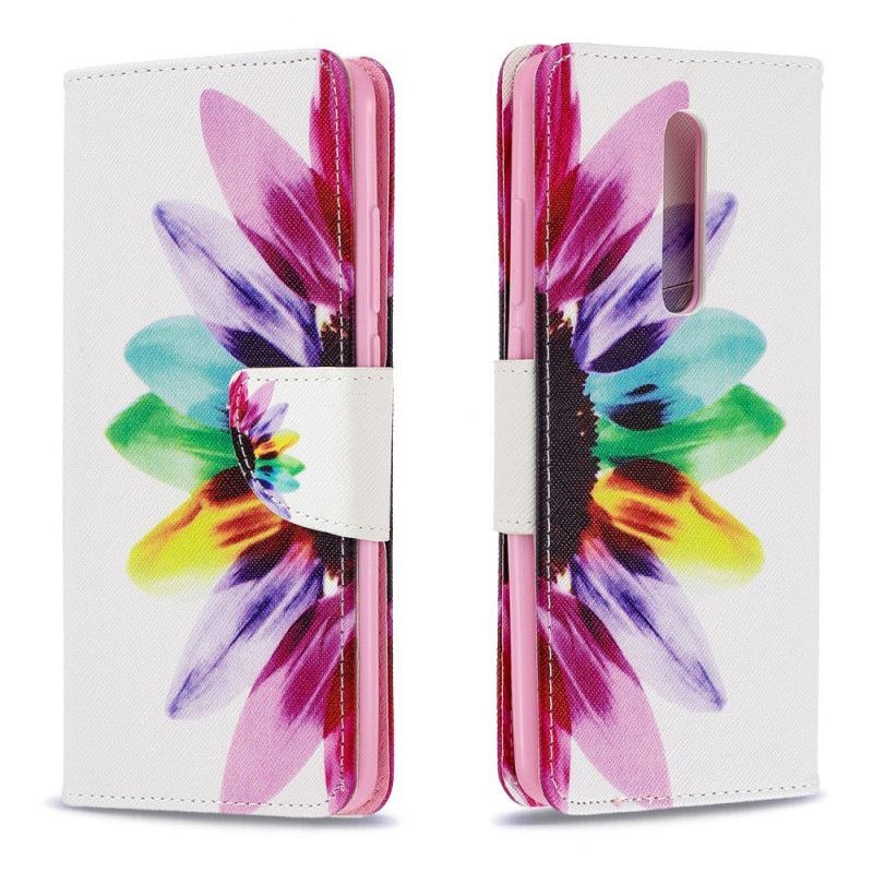 Kožené Pouzdro Xiaomi Mi 9t / Mi 9t Pro Akvarelová Květina