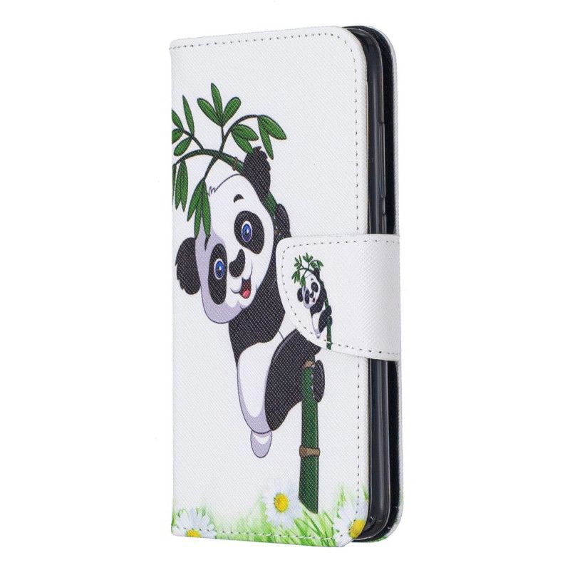 Kožené Pouzdro Xiaomi Redmi 7a Panda Na Bambusu