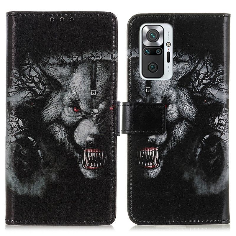 Kožené Pouzdro Xiaomi Redmi Note 10 Pro Vlkodlak