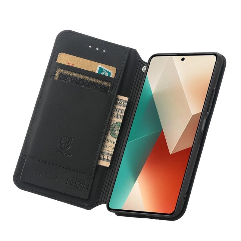 Kožené Pouzdro Xiaomi Redmi Note 13 4g Kryty Na Mobil Peněženka S Rfid Blokováním Caseneo