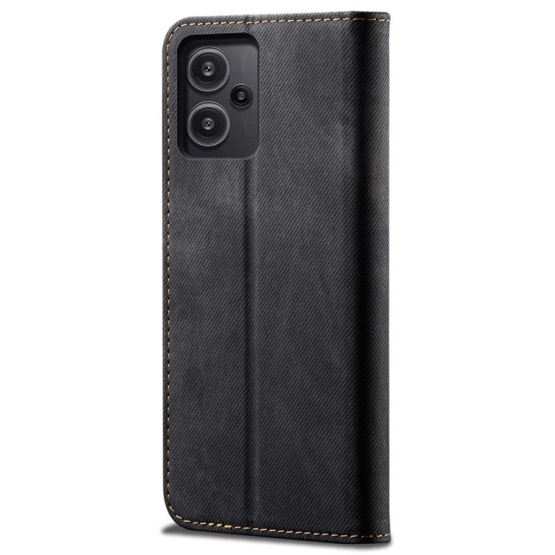 Kožené Pouzdro Xiaomi Redmi Note 13 Pro Plus 5g Džínová Tkanina