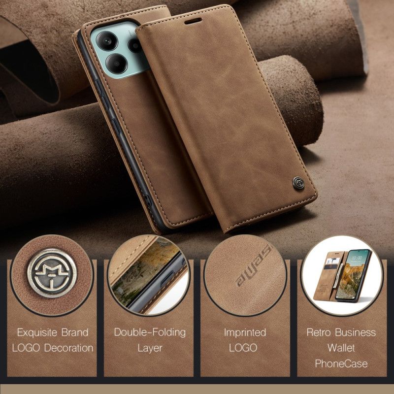 Kožené Pouzdro Xiaomi Redmi Note 14 5g Caseme Kožený Efekt