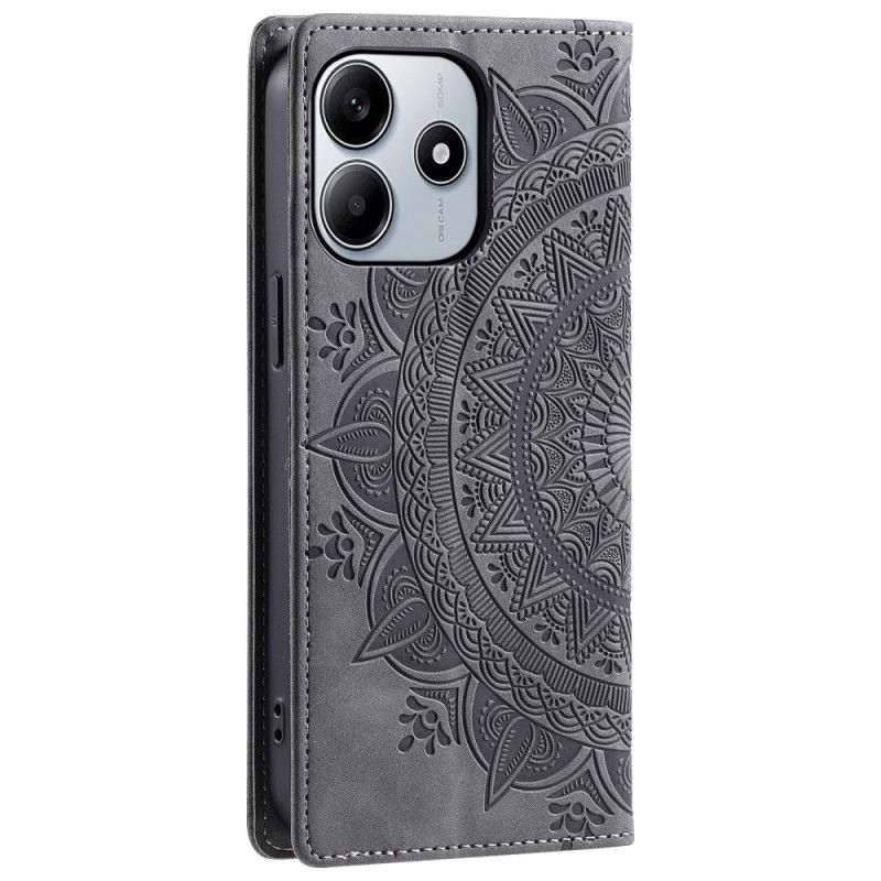 Kožené Pouzdro Xiaomi Redmi Note 14 5g Mandala S Semišovým Efektem