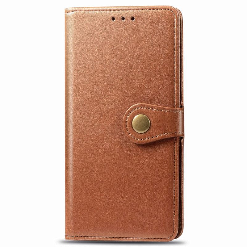 Kožené Pouzdro Xiaomi Redmi Note 8 Umělá Kůže A Vintage Spona
