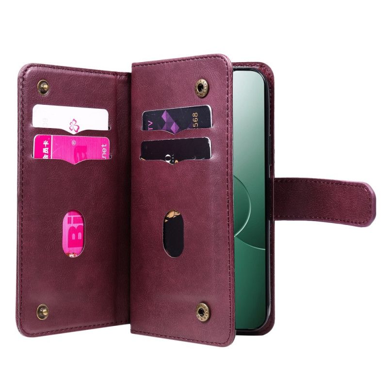 Kožený Kryt Na Xiaomi 14 10 Držitelů Karet
