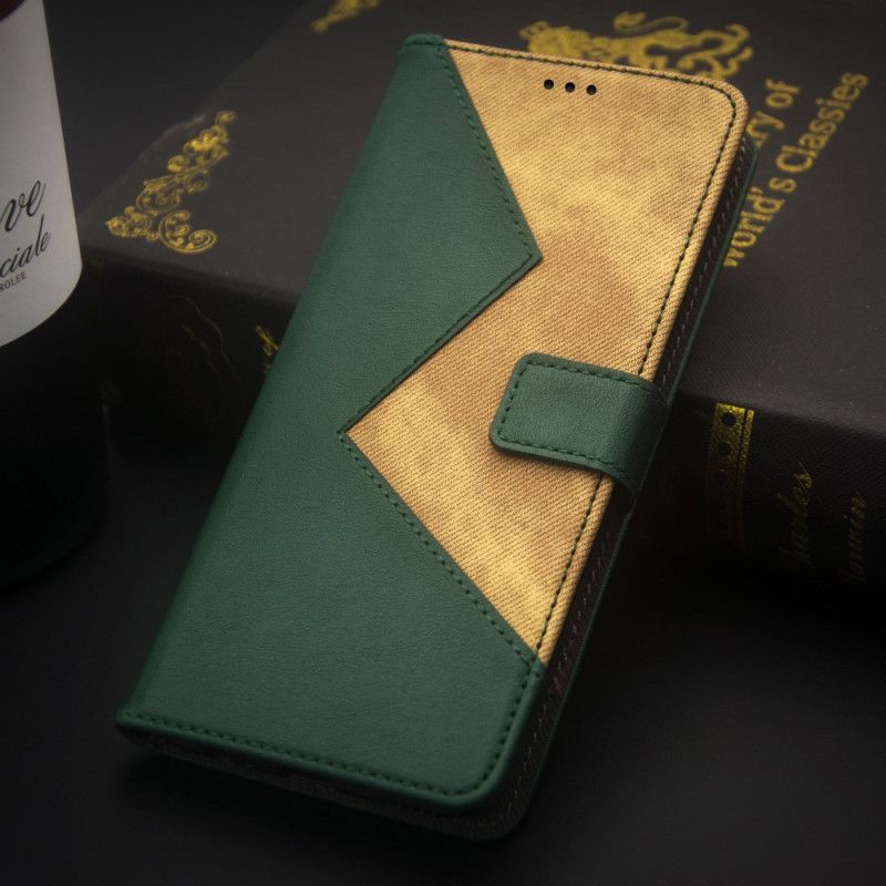 Kožený Kryt Na Xiaomi 14 Dvoubarevný Idewei