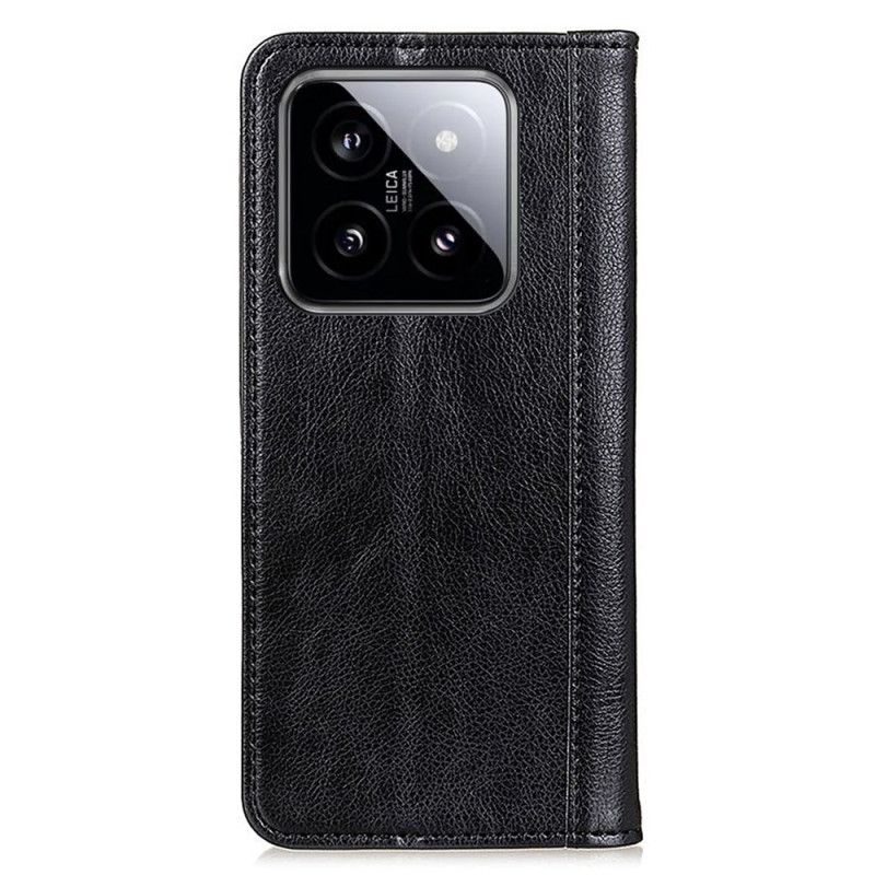 Kožený Kryt Na Xiaomi 14 Litchi Štípaná Kůže