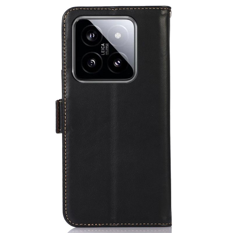 Kožený Kryt Na Xiaomi 14 S Blokováním Rfid
