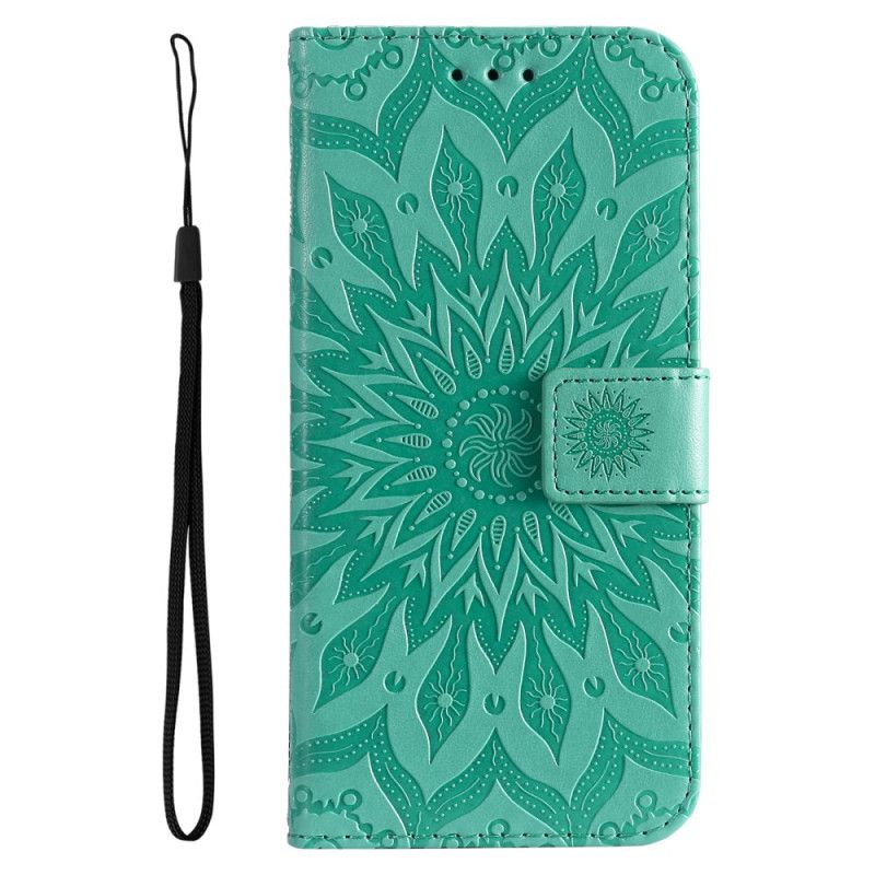 Kožený Kryt Na Xiaomi 14 Ultra Mandala S Popruhem